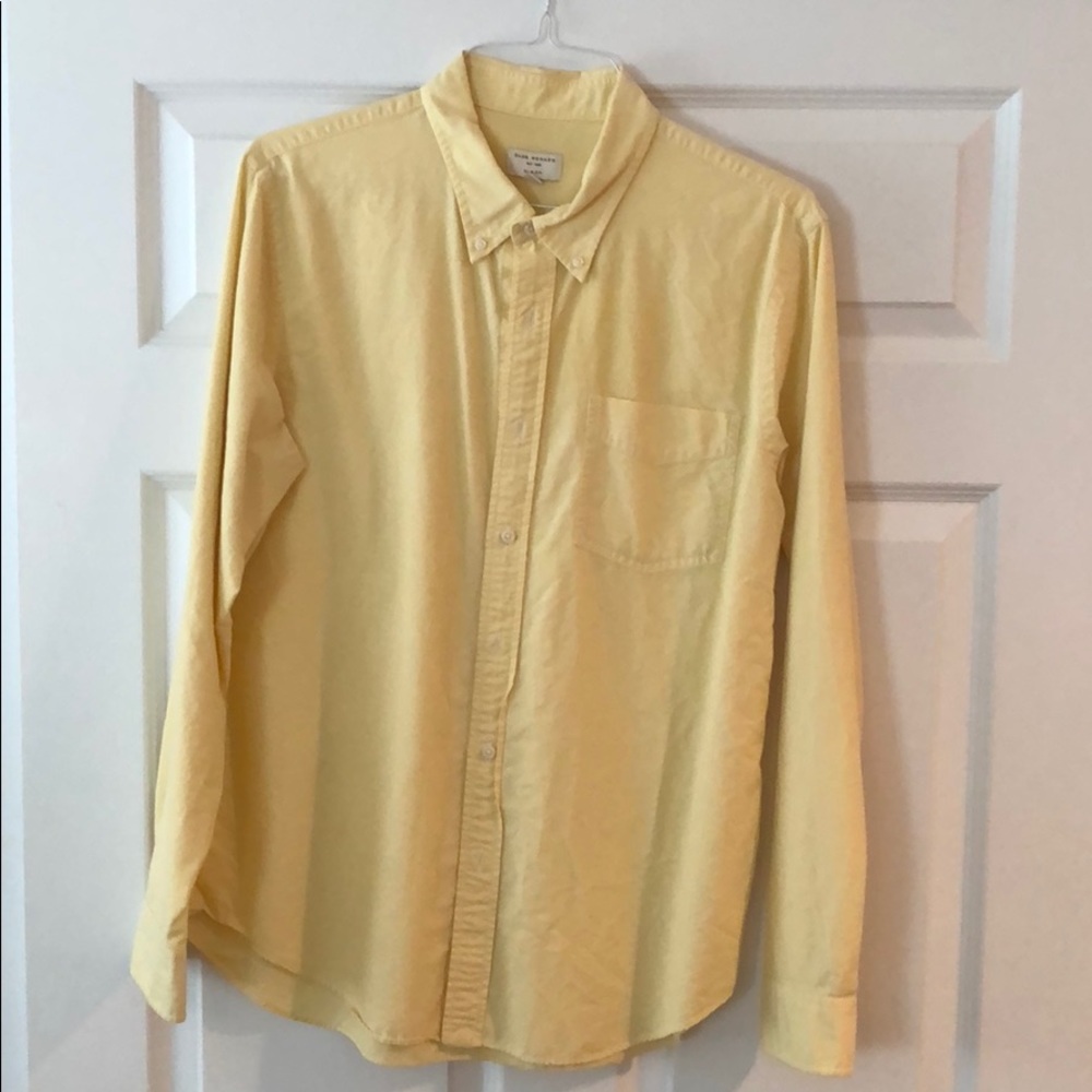 Club Monaco light yellow button down